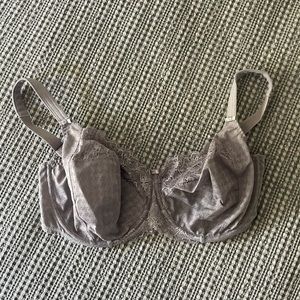 Panache Envy Balconette Bra - 34HH, purple/grey - worn once